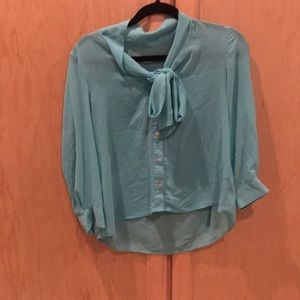 Tiffany blue blouse